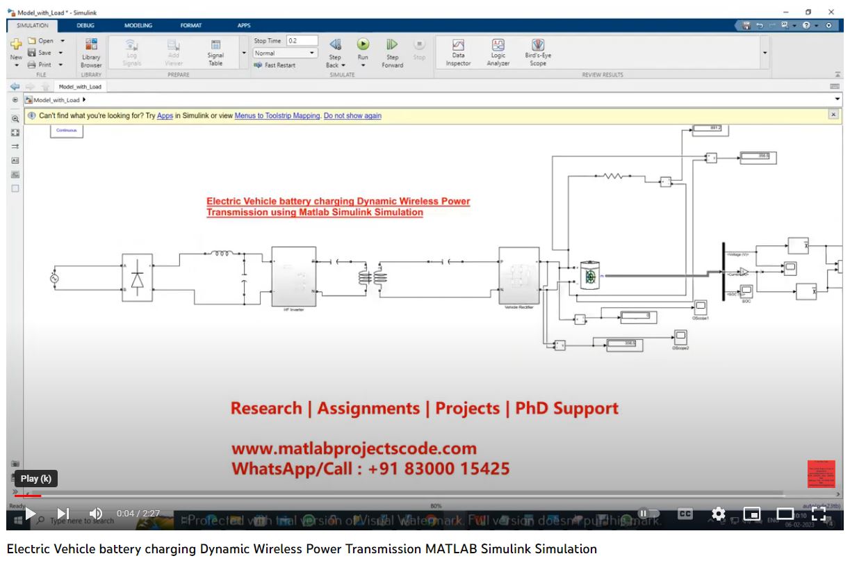Electric Vehicle battery charging Dynamic Wireless Power Transmission